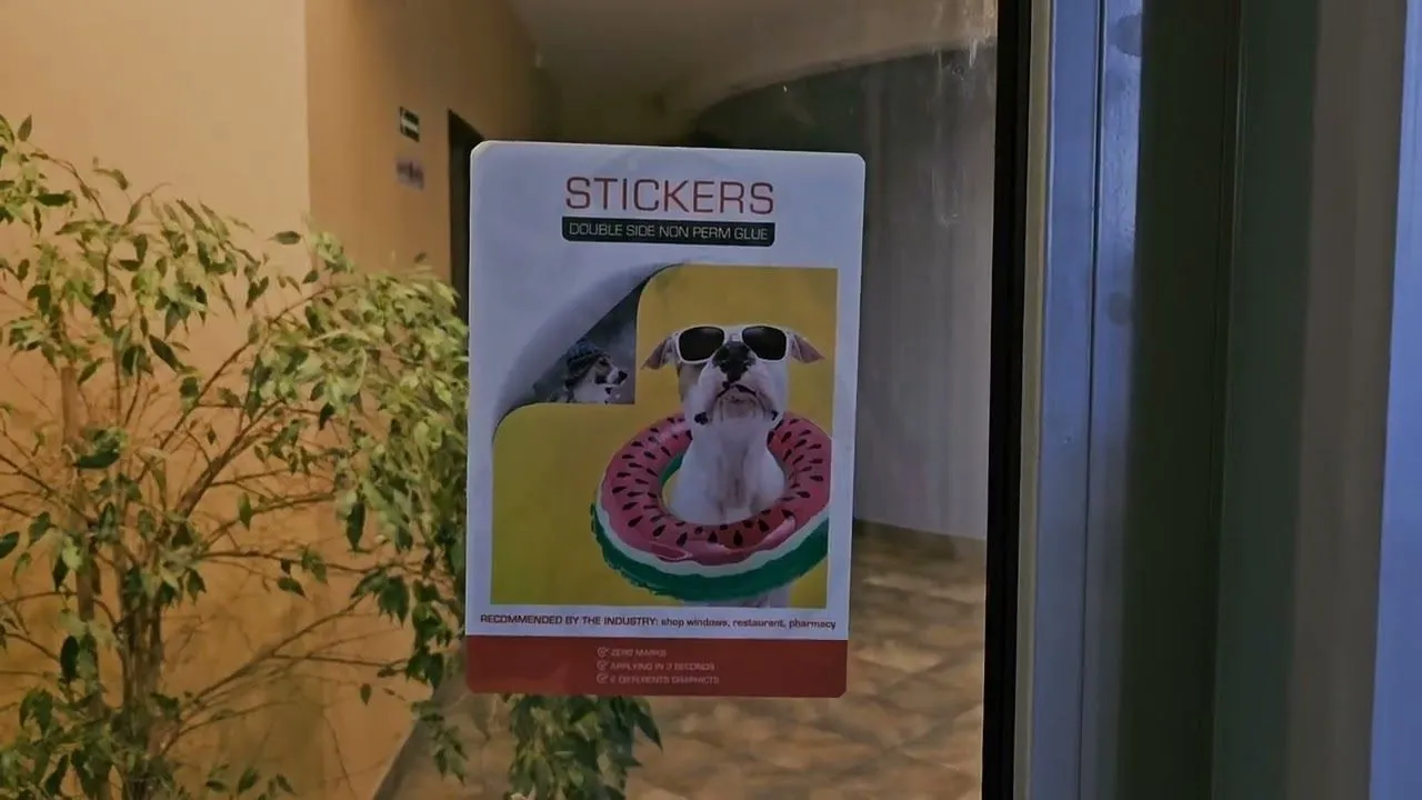Naklejki dwustronne tło